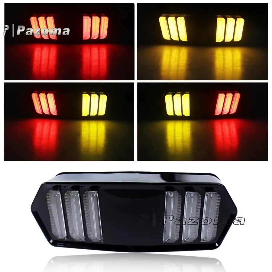 PAZOMA Smoke Lens Motorcycle LED Tail Light with Turn Signals for HONDA MSX /Grom CB 650 F CBR 650 F CTX 700 N
