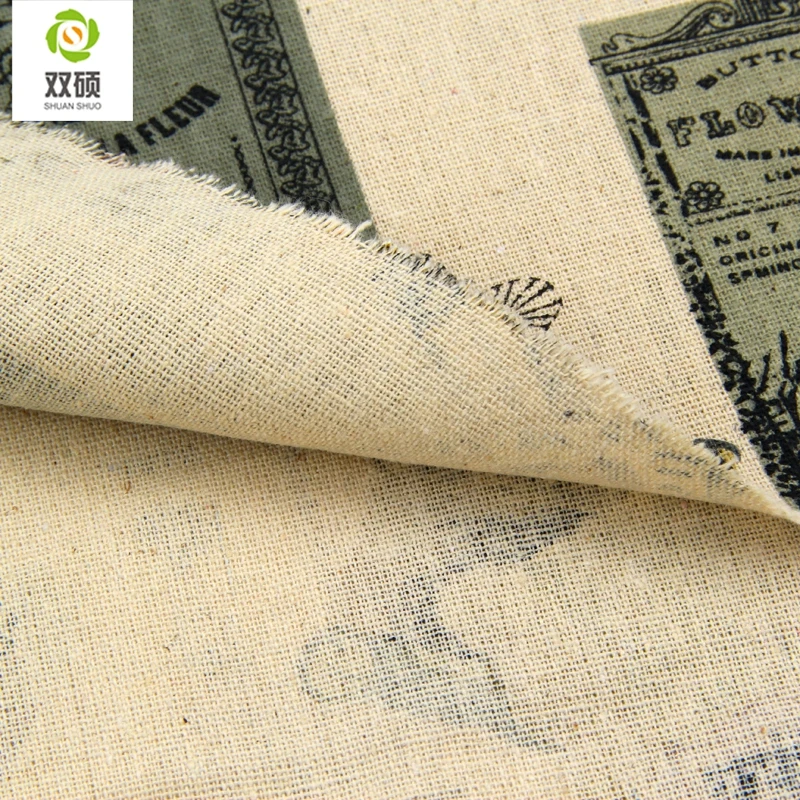 High Quality Japanese& Korean Style Linen Fabric ZAKKA Vintage Design Cloth For Home Decoration