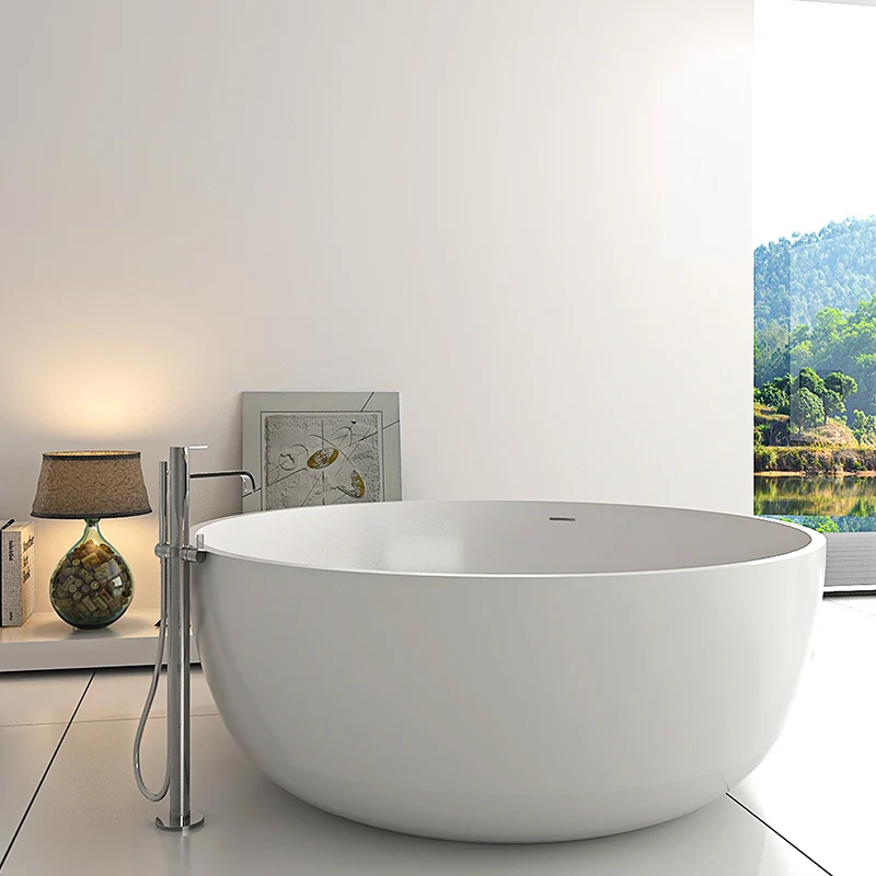 Latest bathing design ,wholesale Bathtub,Round freestanding baths BS-8615