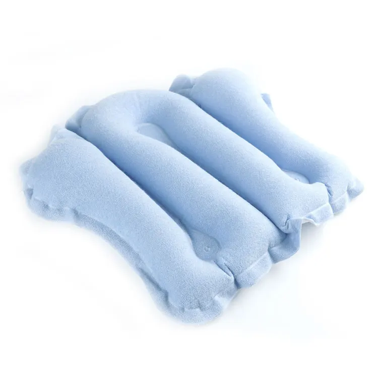 Wholesale foldable eco-friendly inflatable bath pillow