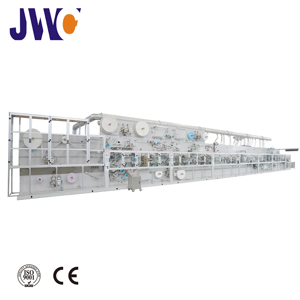 Factory produce mini baby diaper machine baby nappy making machine with full servo control