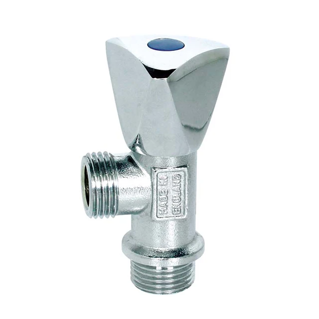 swivel toilet 90degree Brass shower angel valve with polished chrome plated with zinc handle for water oil gas