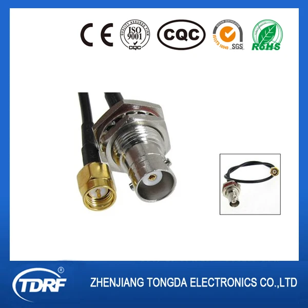 SMA Мужчин и bnc Женский Plug Адаптер Антенны Пигтейл Кабель RG174