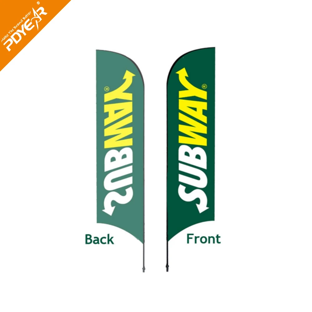 Custom Printing promotional Advertising exhibition event outdoor Feather Flag Flying Beach Flag banner stand Teardrop Block Flag