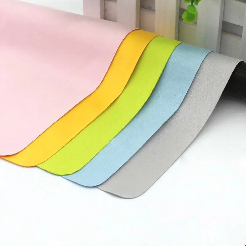 Wholesale good quality Suede fabric sunglasses lens cleaner microfiber eye glasses cleaning cloth