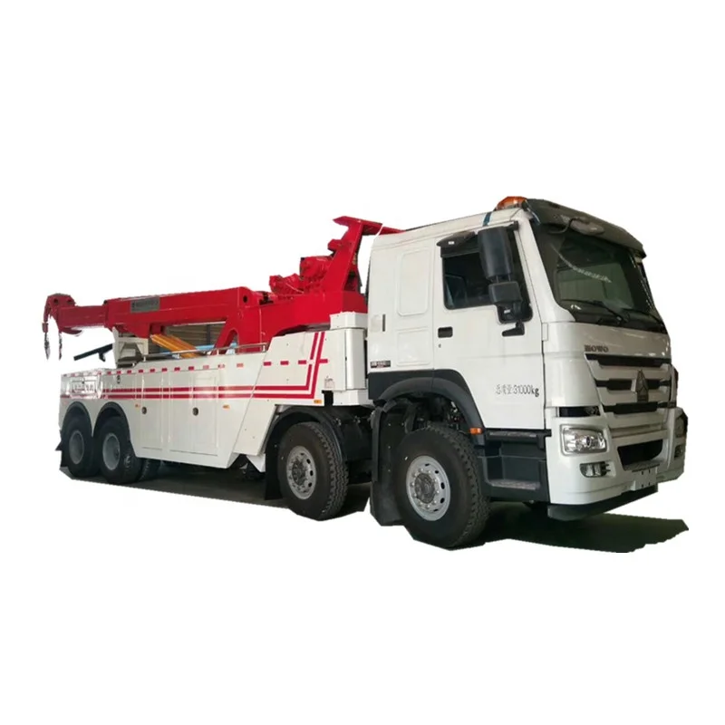 
cars carriers China factory sale Sinotruk 380HP 50ton rotator crane breakdown recovery wrecker truck 