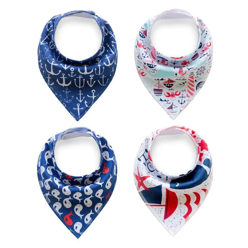 Manufacturer Wholesale Waterproof Custom Printed Bandana Drool Dental Baby Bibs