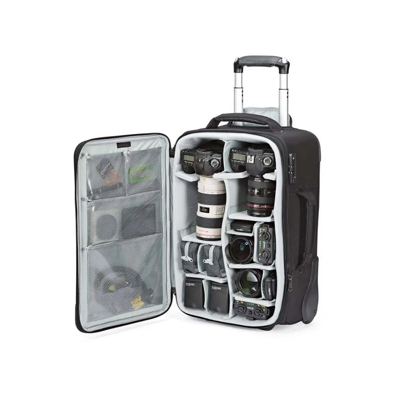 Roller Digital Slr Camera Trolley Bag Case with Wheels Hard Bag RH-B100113 Customer Logo Donghan Durable 500pcs CN;GUA Nylon