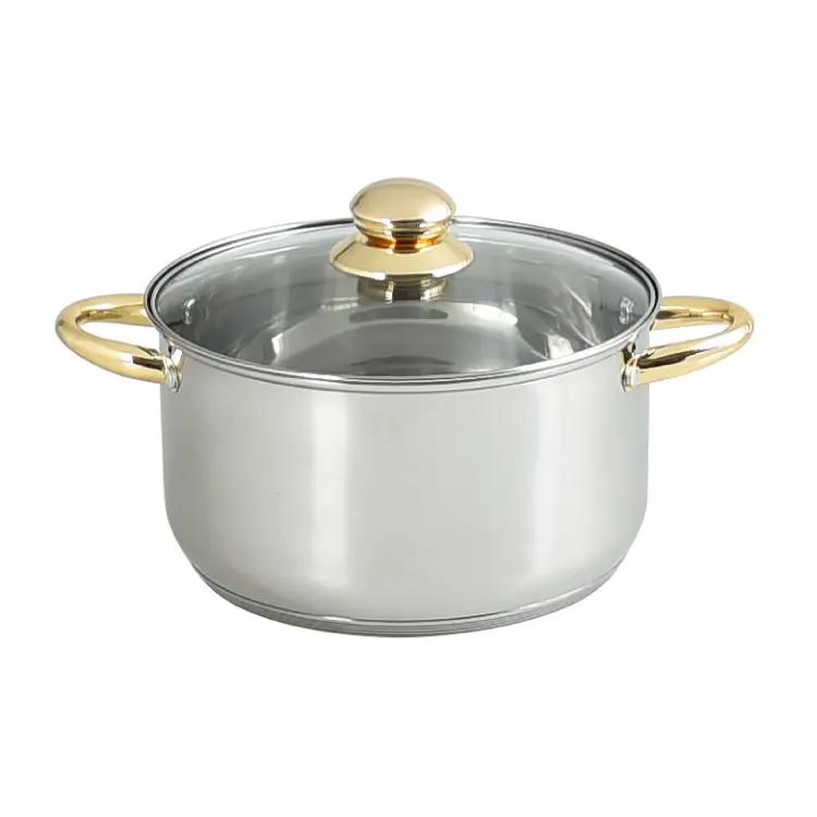 Stainless Steel 10pcs pot and Saucepan Cookware Set with 2.5L Kettle Inventory BG-01DK