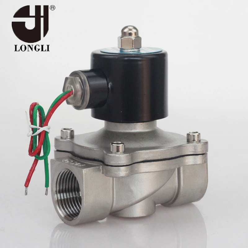 Нормально закрытый электромагнитный клапан для слива воды из нержавеющей стали 2W-250-25S