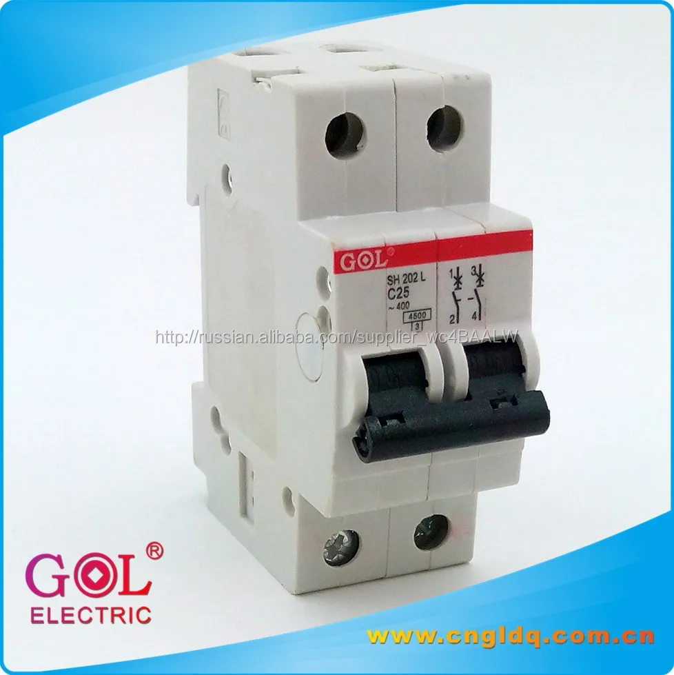 Sh201 L 2 P 230 В 10A 16A 25A 32A смолы оболочки мини выключатель