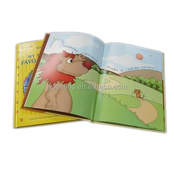 Hot sale Hardcover coloring story book, colorful story children books and fairy tales