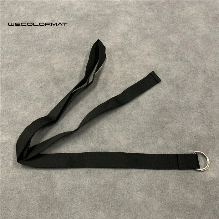 Digital custom printed durable 100% polyester yoga strap