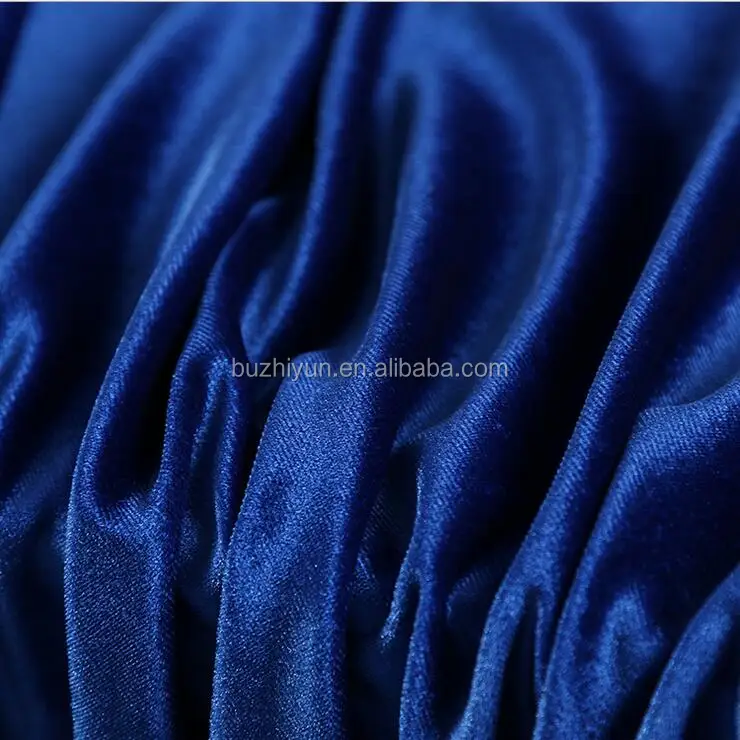 HIgh quality polyester spandex bright korean velvet fabric for women dress shoe