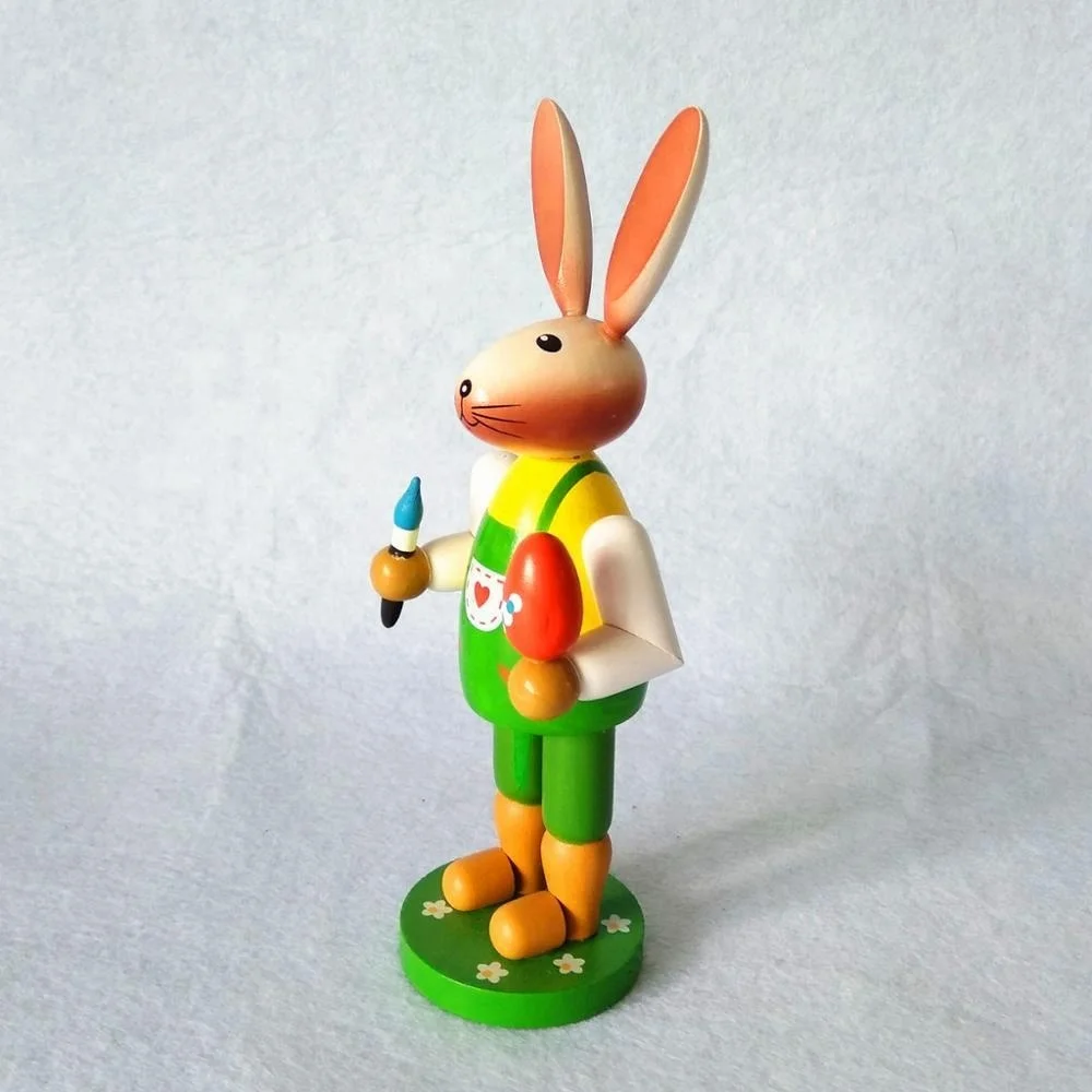 Wood handmade craft easter bunny rabbit decor