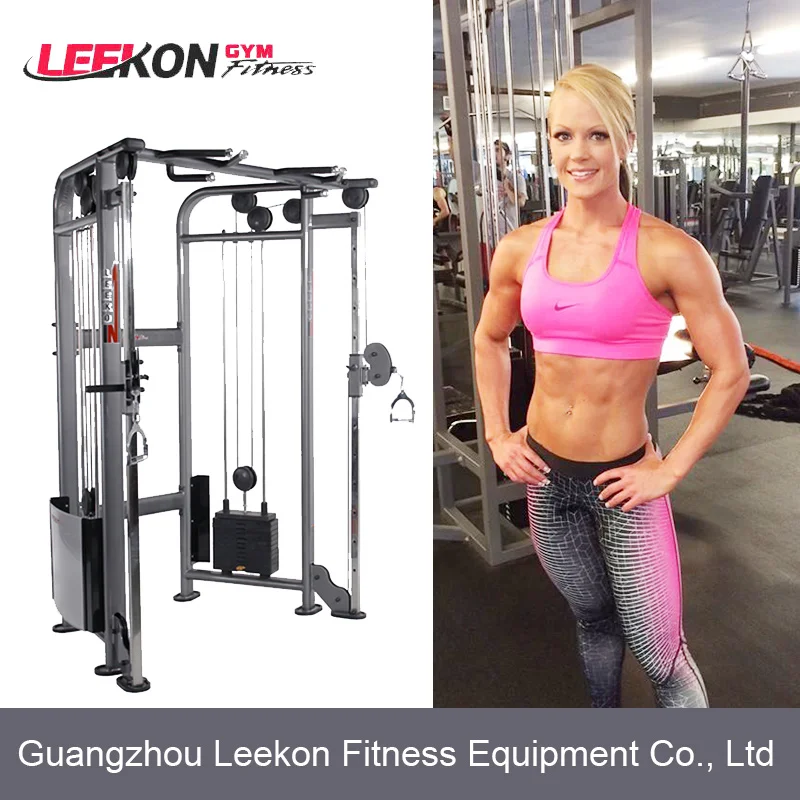 Leekon Customized Functional Cable Crossover Gym Equipment Commercial  Life Fitness Dual Adjustable Pulley Trainer Machine