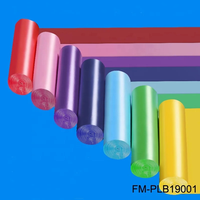 Colorful plastic on roll garbage bag convenient compostable trash bag pla biodegradable