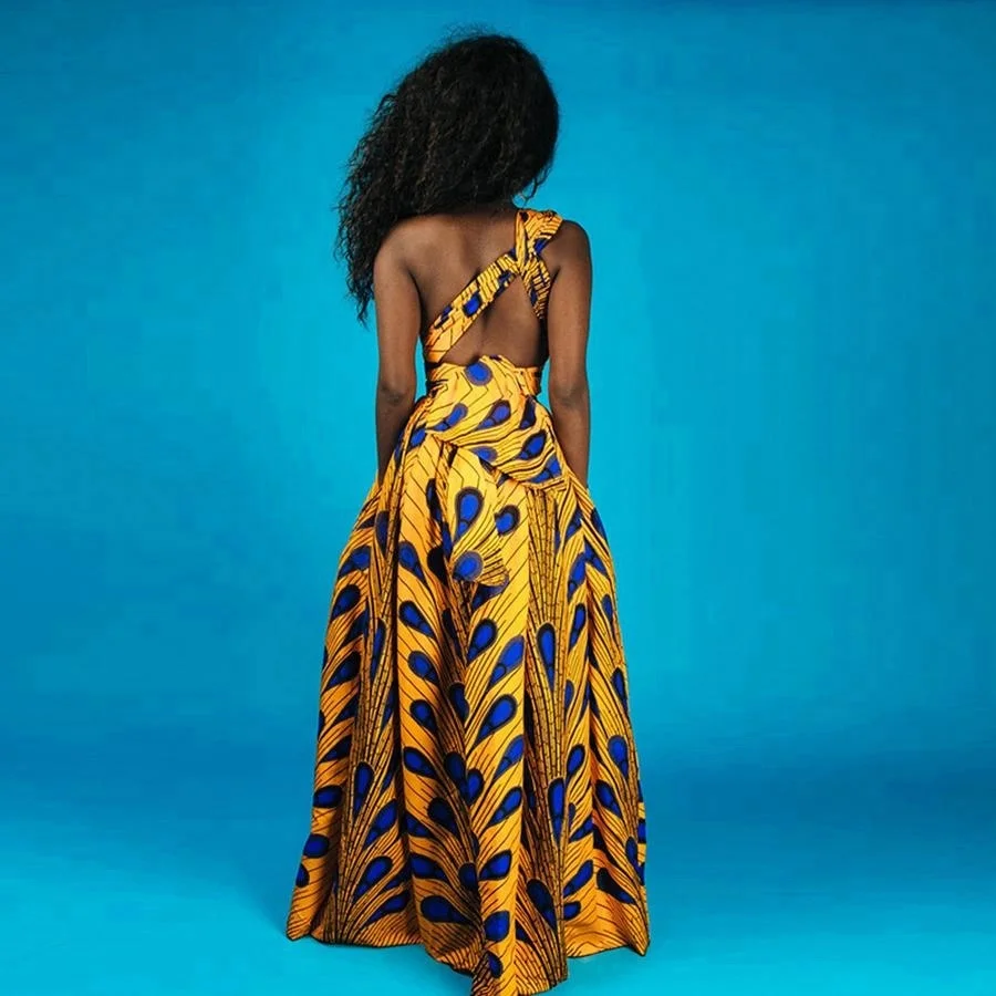 Factory Wholesale African Kitenge Dress Designs