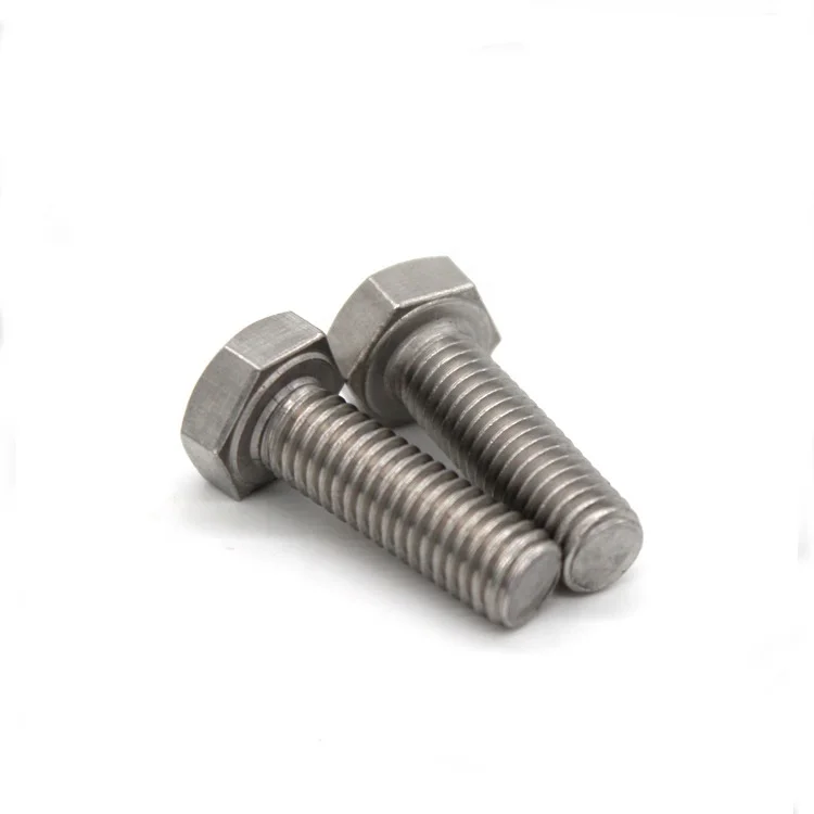 ANSI/ASME B18.2.1 ss304 1/4-20 full thread hex bolt
