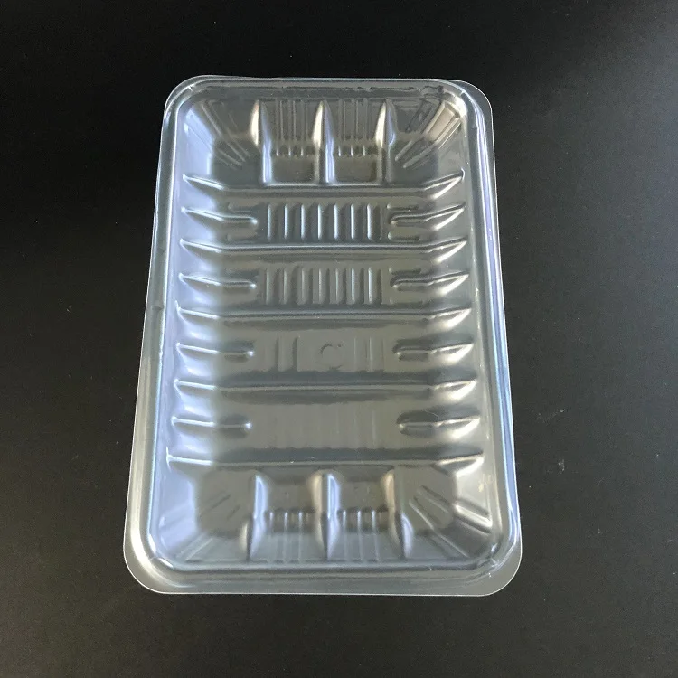 
Clear CPLA trays biodegradable compostable corn starch PLA food tray meat tray sushi container 