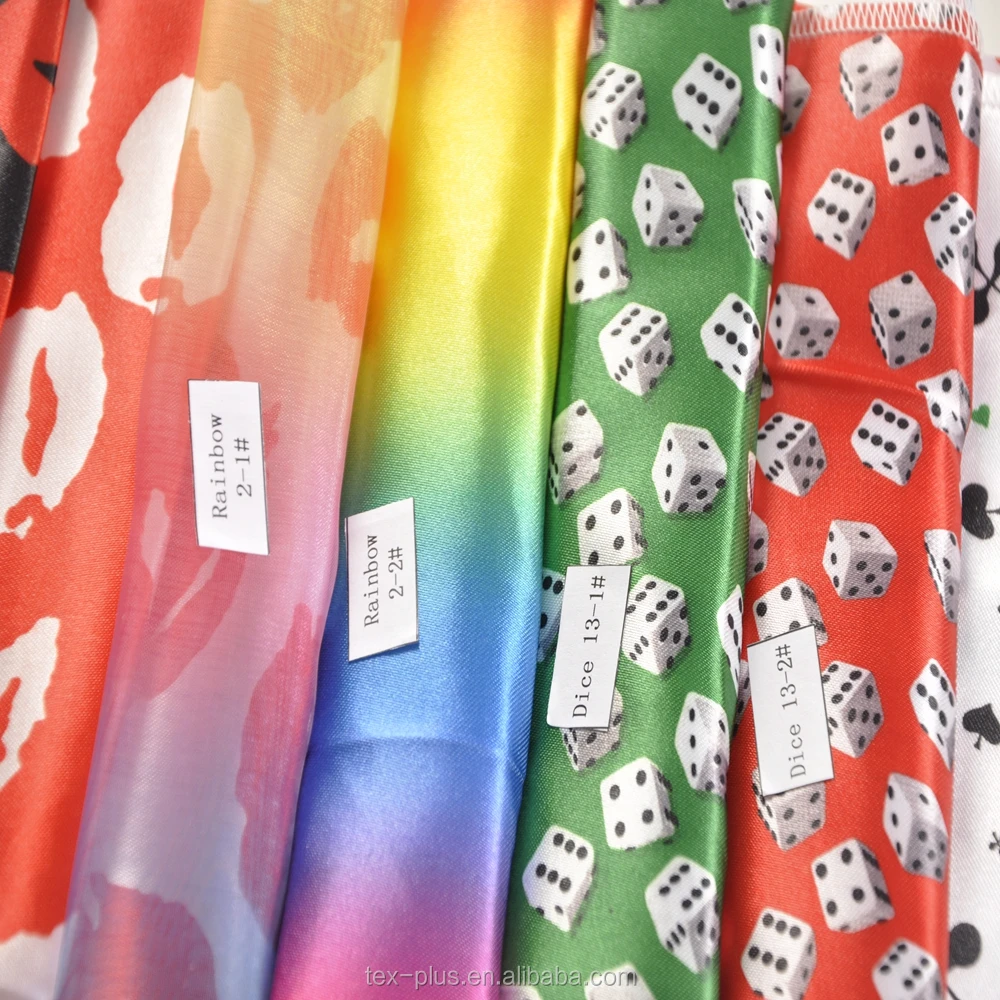 
Wholesale poly carnival festival decoration leopard floral printed satin fabric 