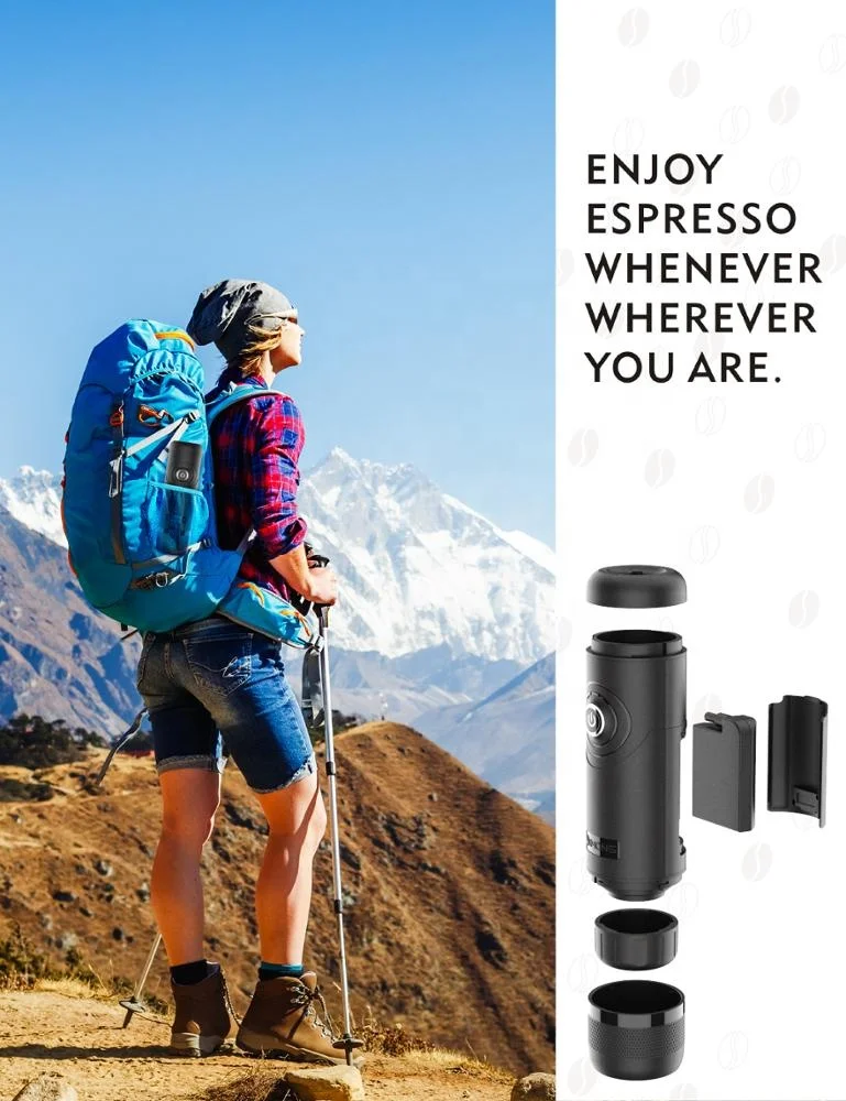 Portable coffee machine espresso capsule outdoor coffee maker with CE Rohs GS LFGB