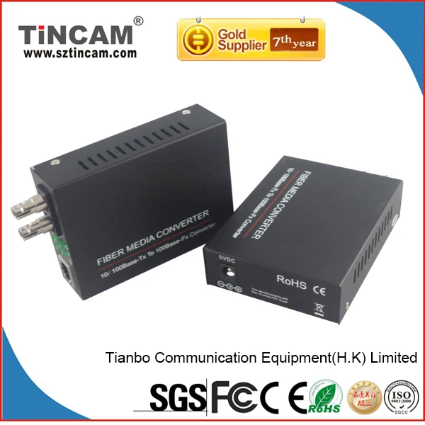 Волоконно-Оптические Media Converter 10/100 Мбит RJ45 Multi-режим 850nm/1310nm/550 М Дуплекс Волокна ST Порт Конвертер