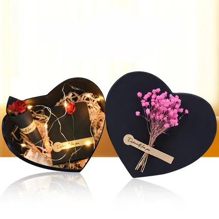 Sturdy Reusable Decorative Storage Paper Gift Box with Lid and Shredded Paper Fill