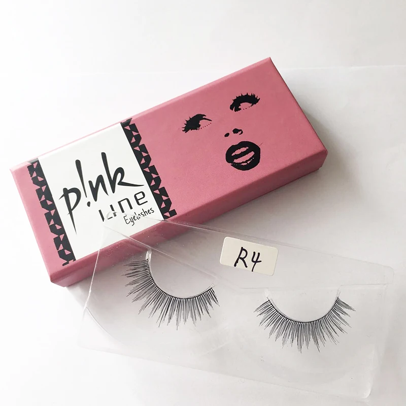 wholesale strip false Eyelasheshuman hair eyelash private label packages