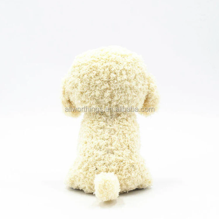 20cm cute with cheapest price plush white prosperous dog that looks real stuffed