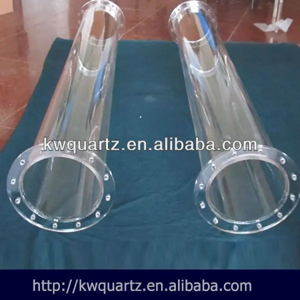 плавленого кварца кремнезема трубки фланцевых цене