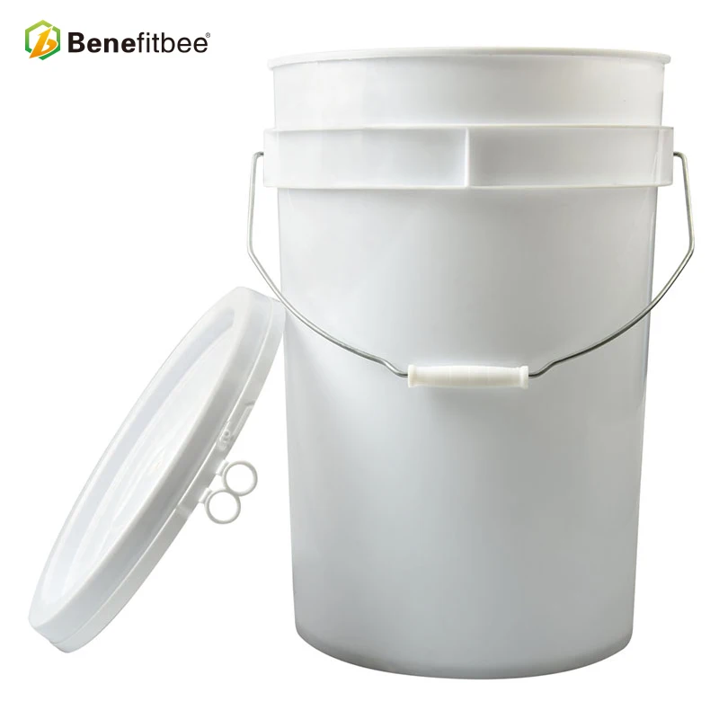 High quality Plastic White Honey Busket/Pail With Honey Gate
