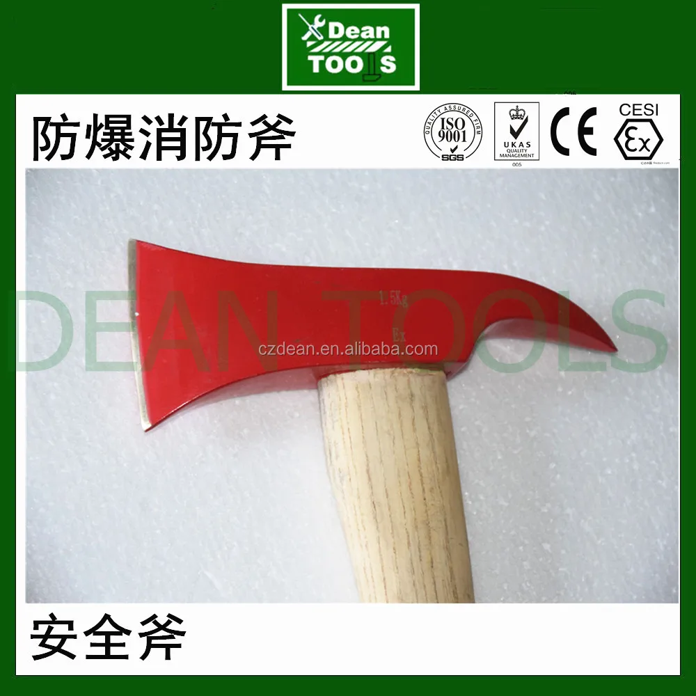 Non sparking albronze Beryllium Copper Alloy safety axe head , with wooden handle ,350/700g