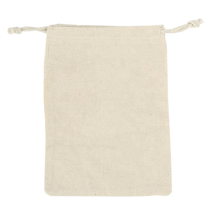 Handmade Cotton Linen Drawstring Bag Reusable Shopping Bag Small Coin Travel Storage Small Christmas Gift Pouch