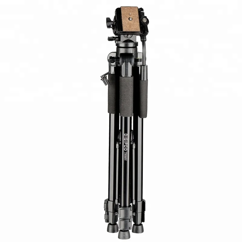 New Design 1.71m Height 6.61LB Loaded  Fluid Pan Head  Aluminum  camera holder telescope tripod