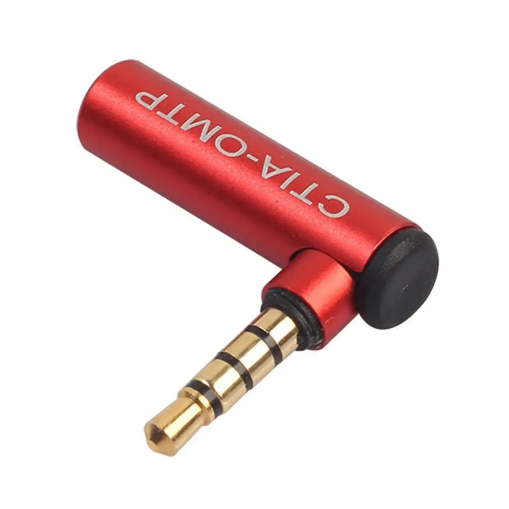3.5mm Audio Right Angle 90 degree Adapter Connector Male to Female CTIA to OMTP Or  OMTP TO CTIA Converter