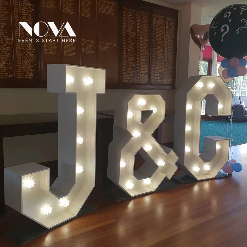 Высококачественный подсвечиваемый любовное письмо, оптовая продажа светящиеся Свадебные письма довольно цена гигантские любовные письма