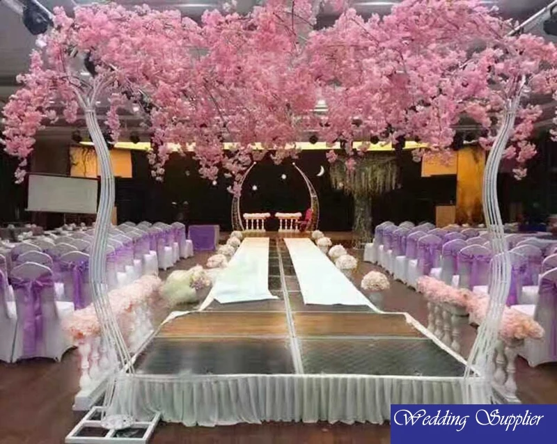 Розовое декоративное искусственное вишневое дерево PJ511 для помещений, распродажа