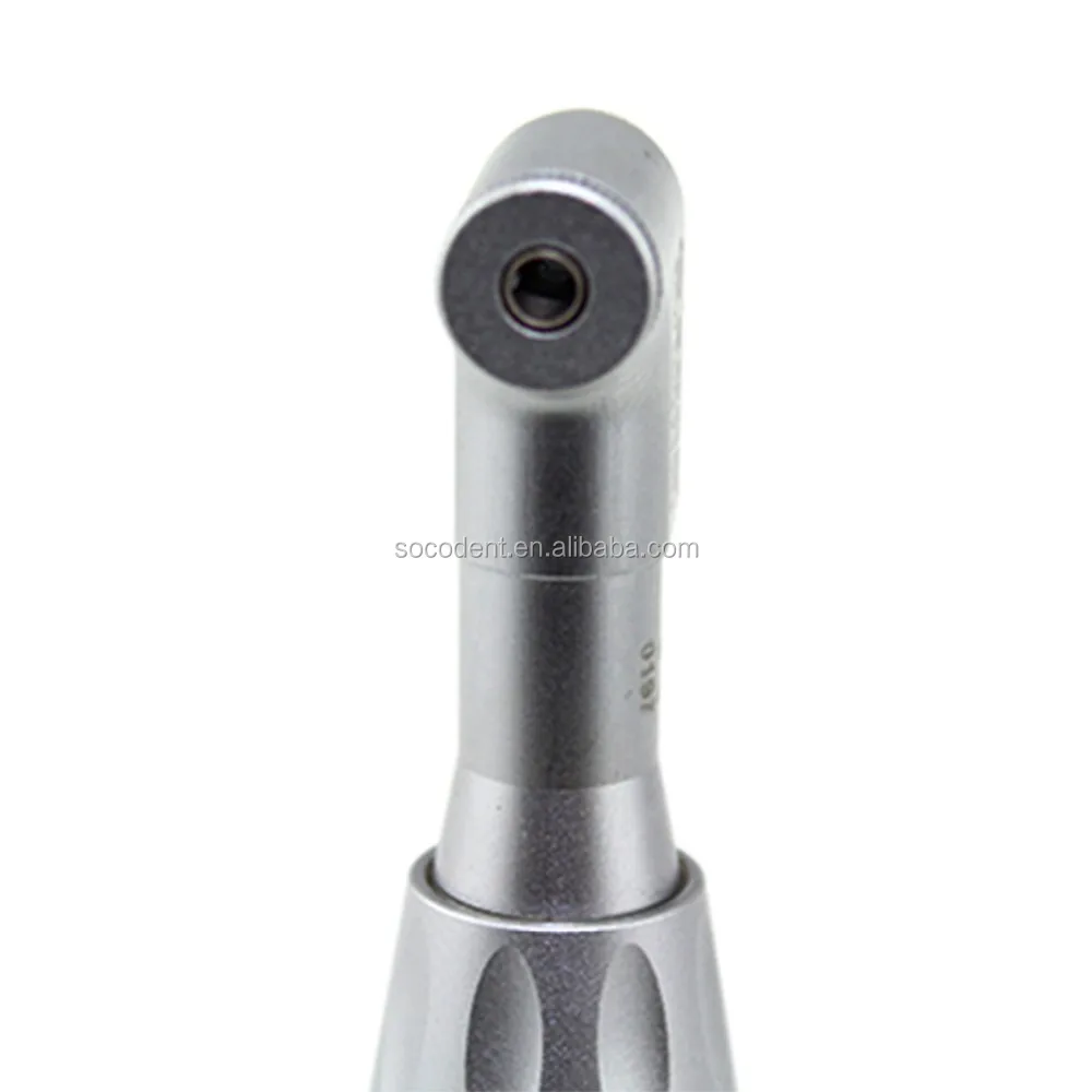 SOCO high quality 1:1 External blue dental Contra angle Low Speed key tyle Handpiece with ball bearing shaft