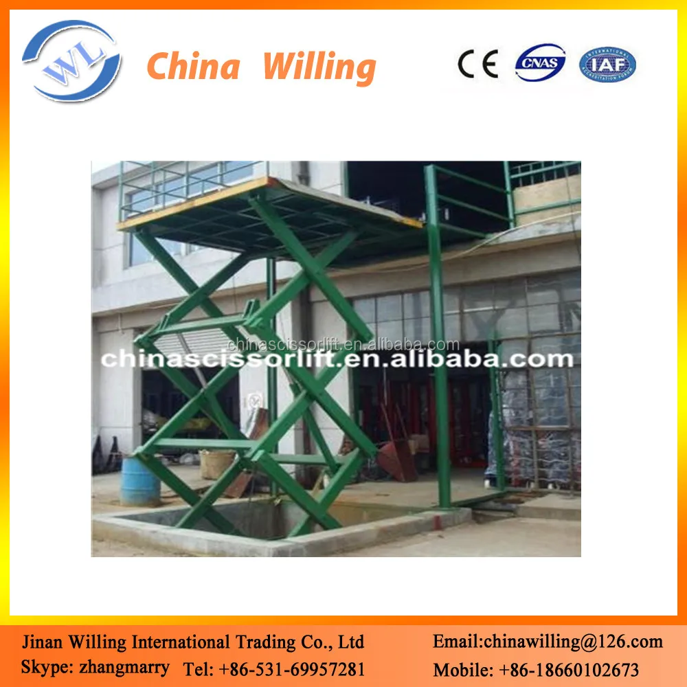 3 т лучший сервис горячие продажи стационарных scissor грузовой платформы лифт