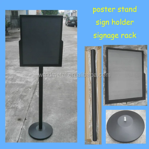 Matte Black Standing Sign Holder