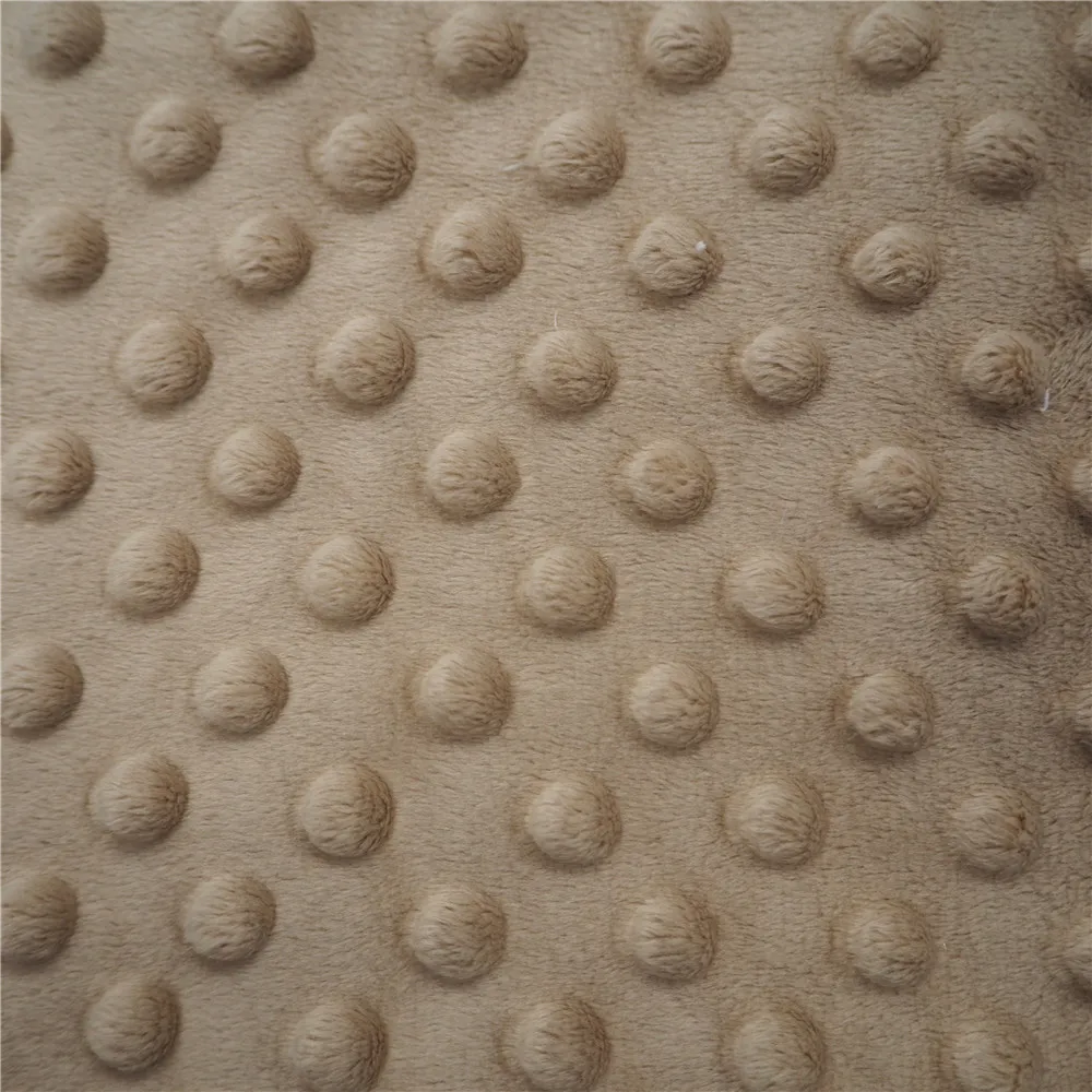 Бесплатный образец ODM/OEM, супермягкая плюшевая игрушечная ткань в горошек из Польши