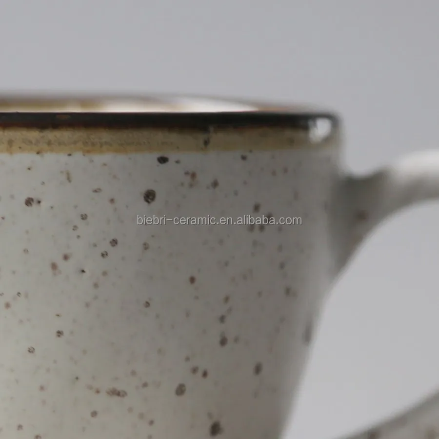 Vintage Retro Old Classical Antique Ancient Ceramic Stoneware Dolomite Coffee Tea Mugs Cup and Saucers Sets