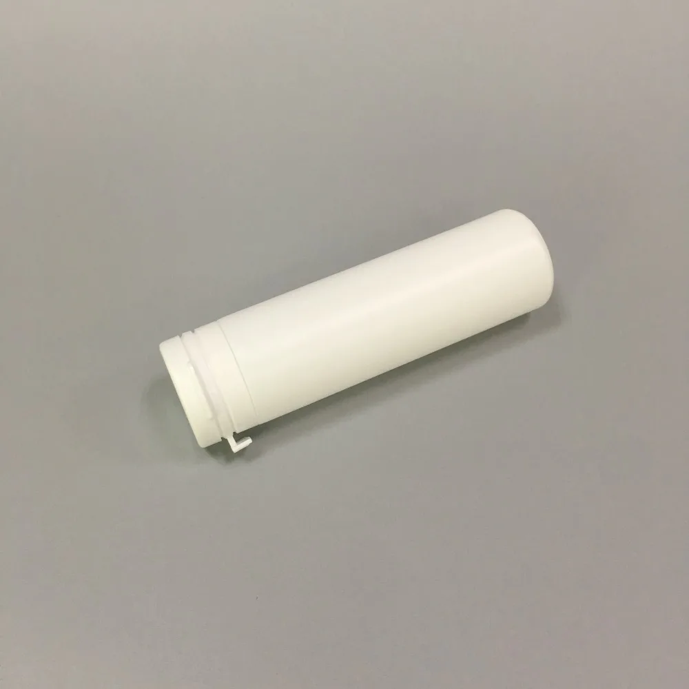 Белая пластиковая бутылка из полиэтилена высокой плотности 60 мл со всплывающими крышками для конфет или жевательной резинки