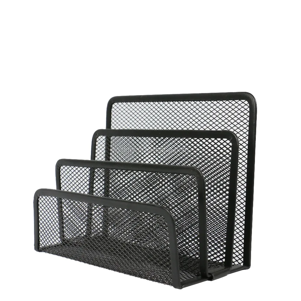 
high quality office metal mesh desk organizer with letter organizer 