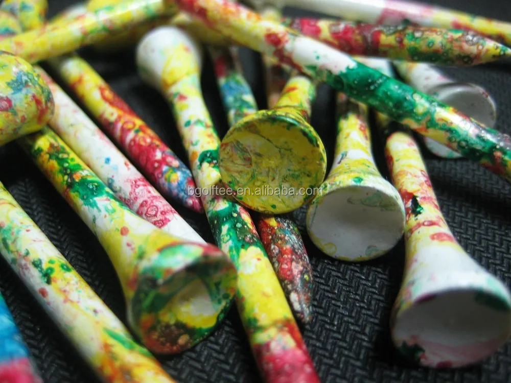 
Unique hand painting golf tees in various color special made 