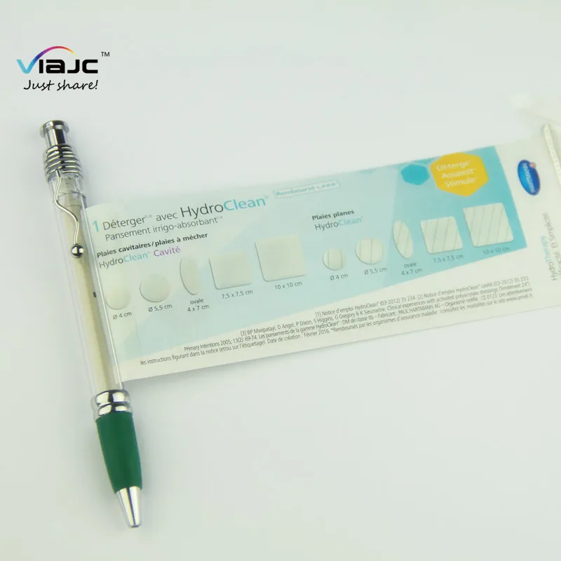 Custom logo Adversting Banner Plastic Pen With Paper Inside