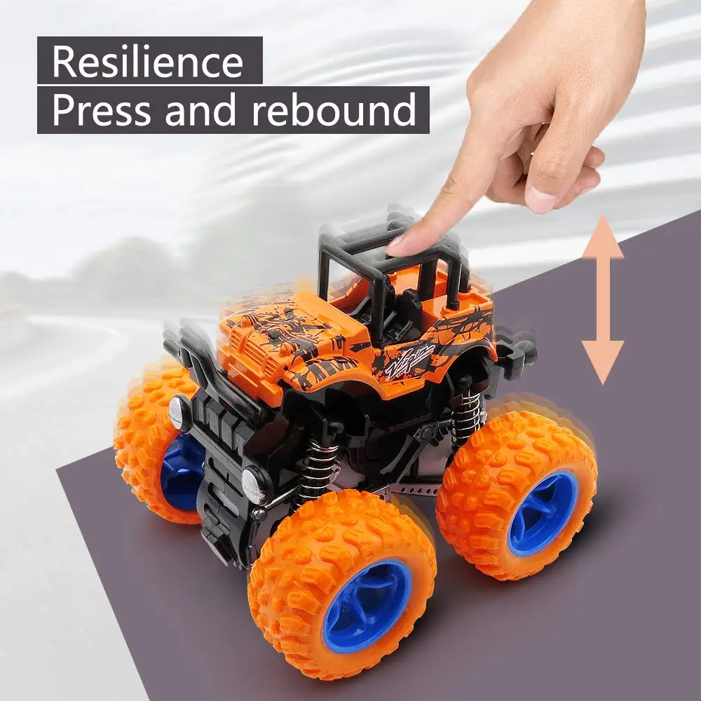 Monster Trucks Toys, Monster Friction Powered Truck Vehicles Big Tire Wheel Car