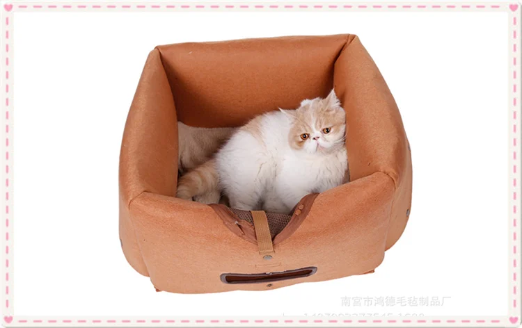 Коричневый чувствовал кошка пещера/безопасный kitty дом войлок кровать 40 цвета