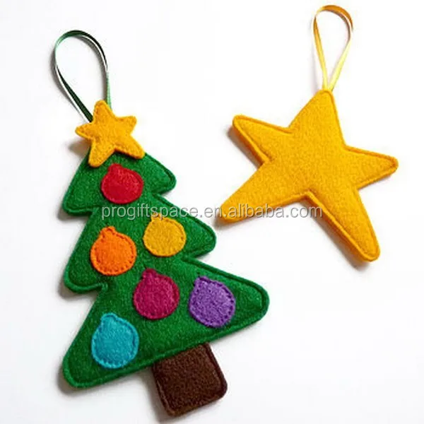
 Горячие Новые товары alibaba китайская ткань оптом хит продаж фетр diy сосна звезда подвесные китайские рождественские украшения  